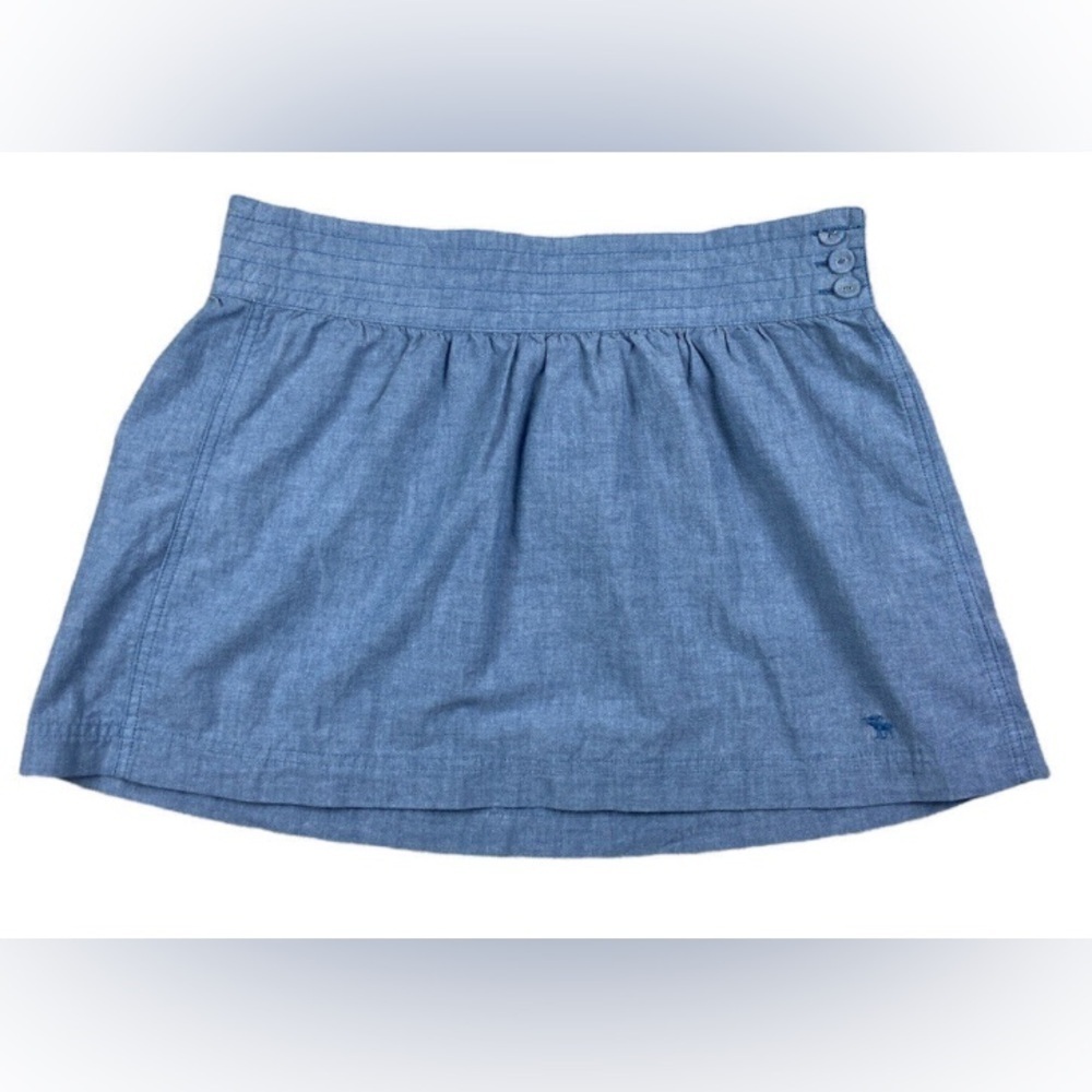 Abercrombie and Fitch blue button skirt